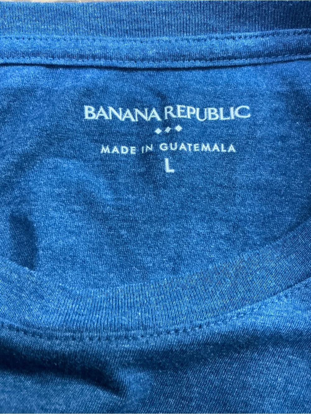 Banana Republic Blue Graphic Surf Tee